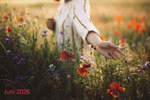 Afbeelding 1 veldbloemen met tekst